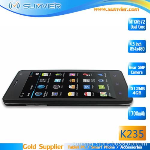 4.5inch Mtk6572 Dual Core Smart Phone with 4G ROM